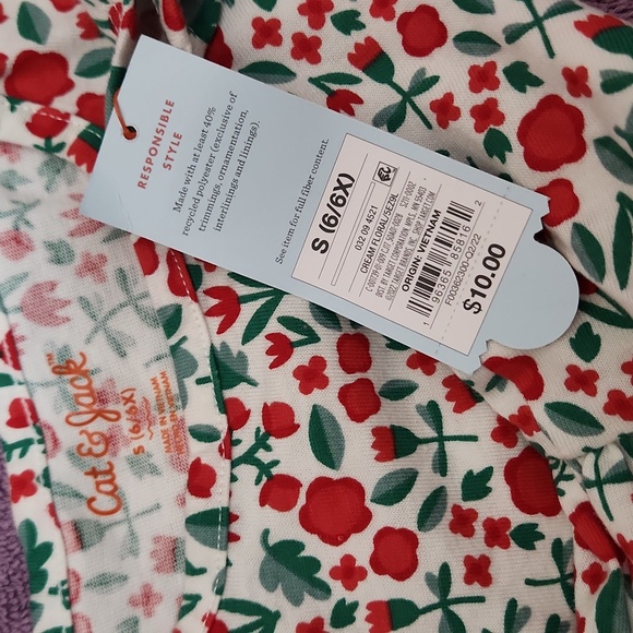 2 NWT Cat & Jack girl's Back to school dresses - Picture 2 of 8